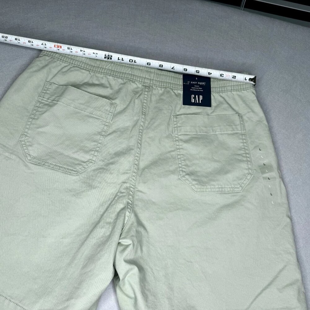 GAP Men's 7" Easy Short Stretch Elastic Waist Sage Green Size L NWT New - Picture 3 of 8